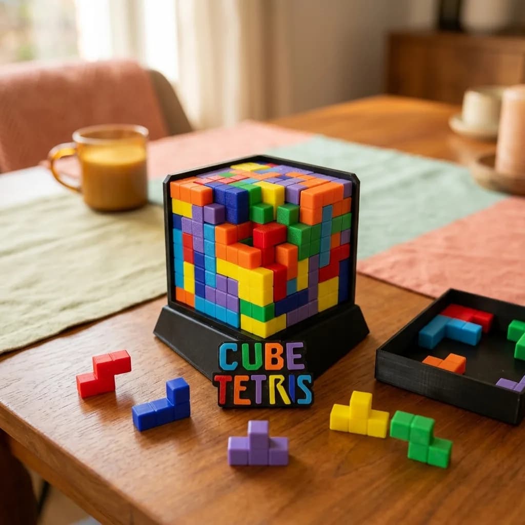 3D Küp Tetris Zeka ve Masa Oyunu